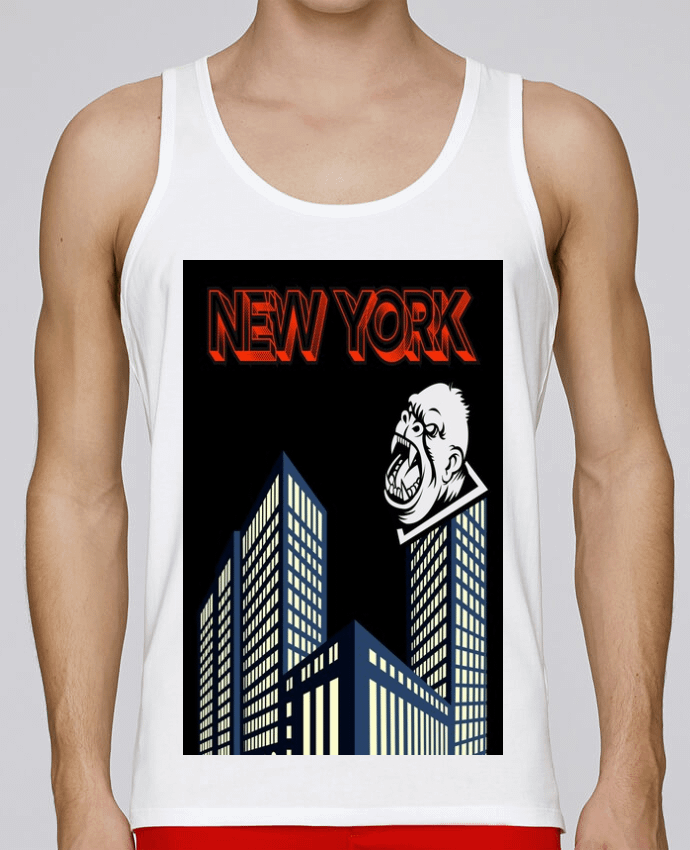 Débardeur homme New York par cazadoras 100% coton bio