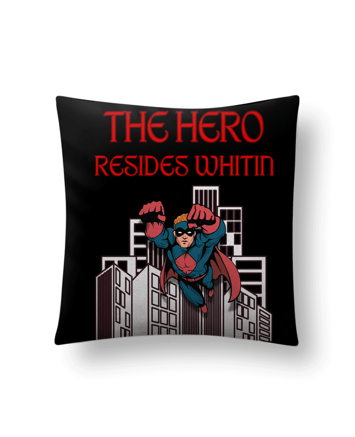 Coussin suédine El hèroe par cazadoras
