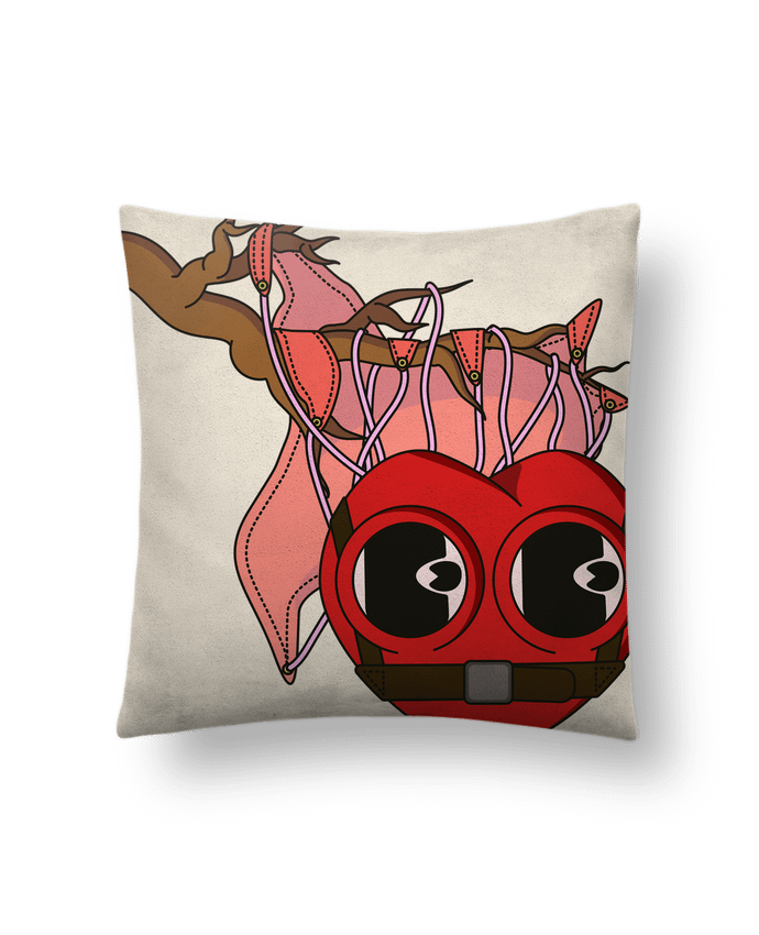 Coussin suédine HOOKED par Santiaguen