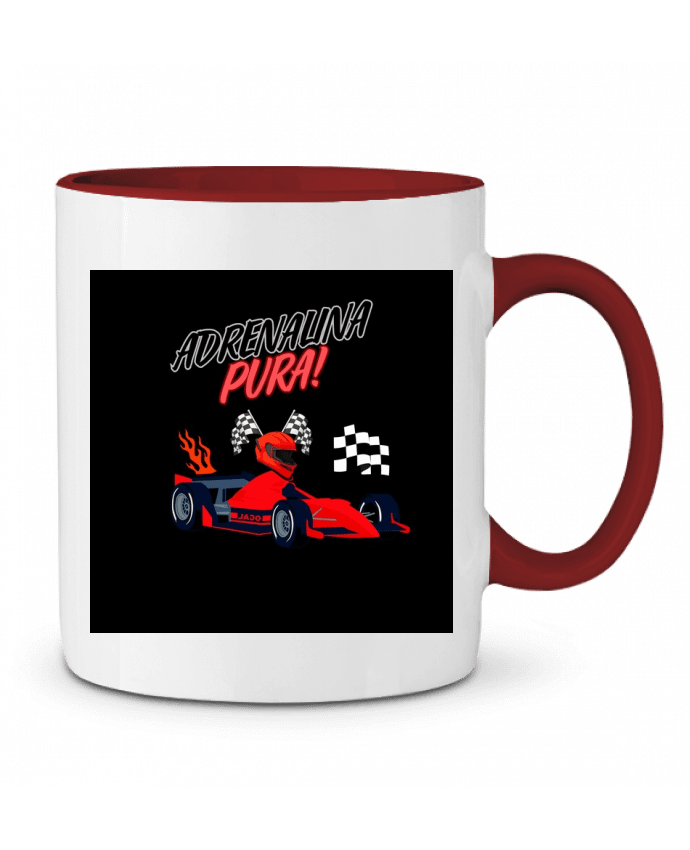 Mug bicolore adrenalina pura cazadoras