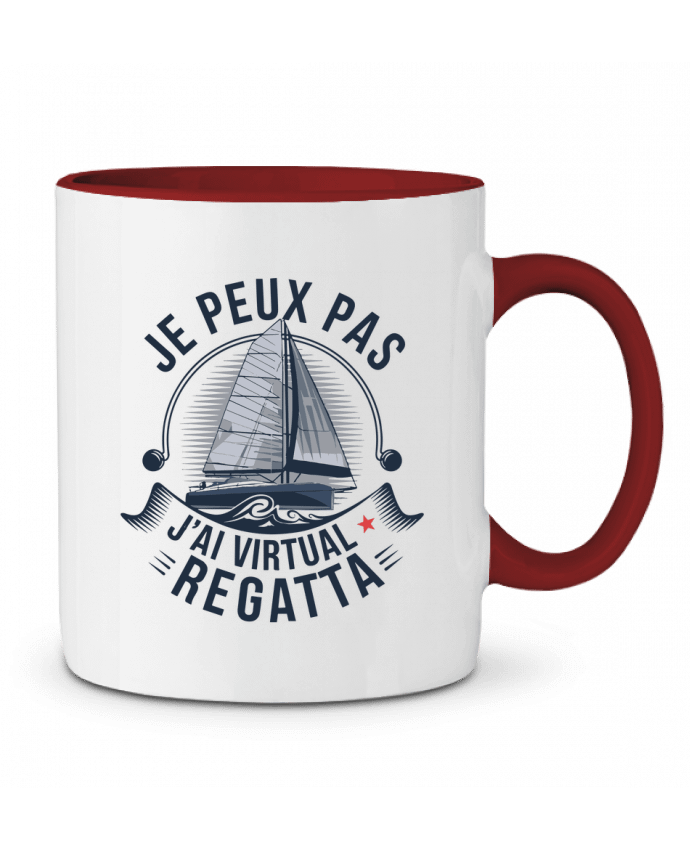Mug bicolore je peux pas j'ai virtual regatta bwilfy