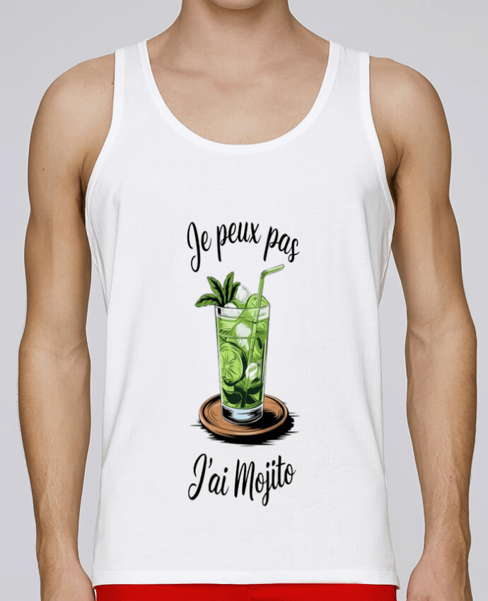 Débardeur homme je peux pas j'ai mojito par bwilfy 100% coton bio