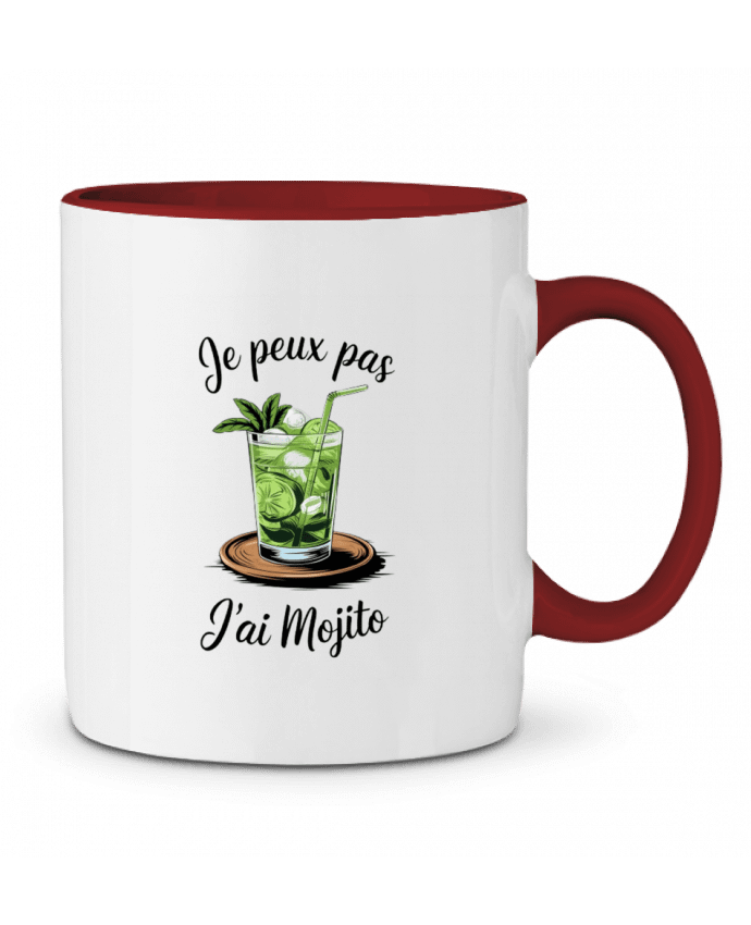 Mug bicolore je peux pas j'ai mojito bwilfy