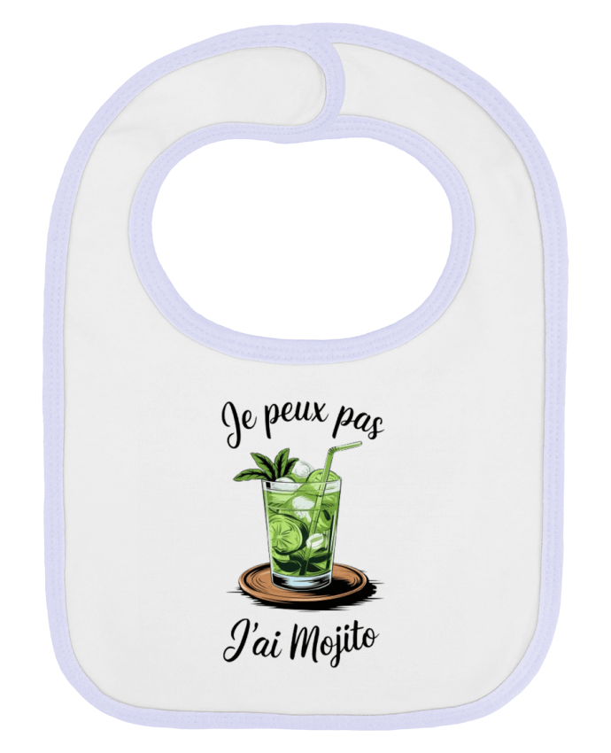 Bavoir bébé uni je peux pas j'ai mojito par bwilfy