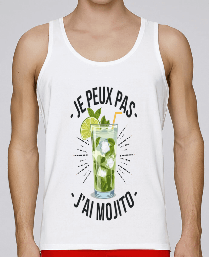 Débardeur homme je peux pas j'ai mojito par bwilfy 100% coton bio