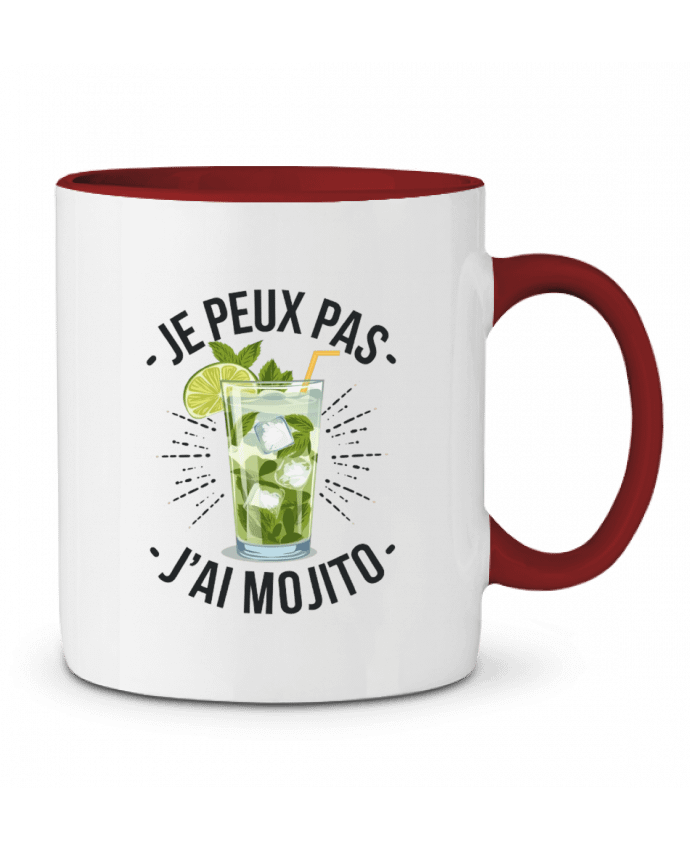 Mug bicolore je peux pas j'ai mojito bwilfy