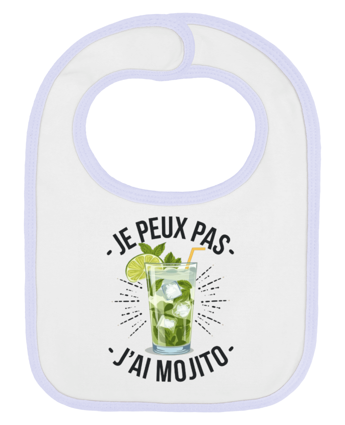 Bavoir bébé uni je peux pas j'ai mojito par bwilfy