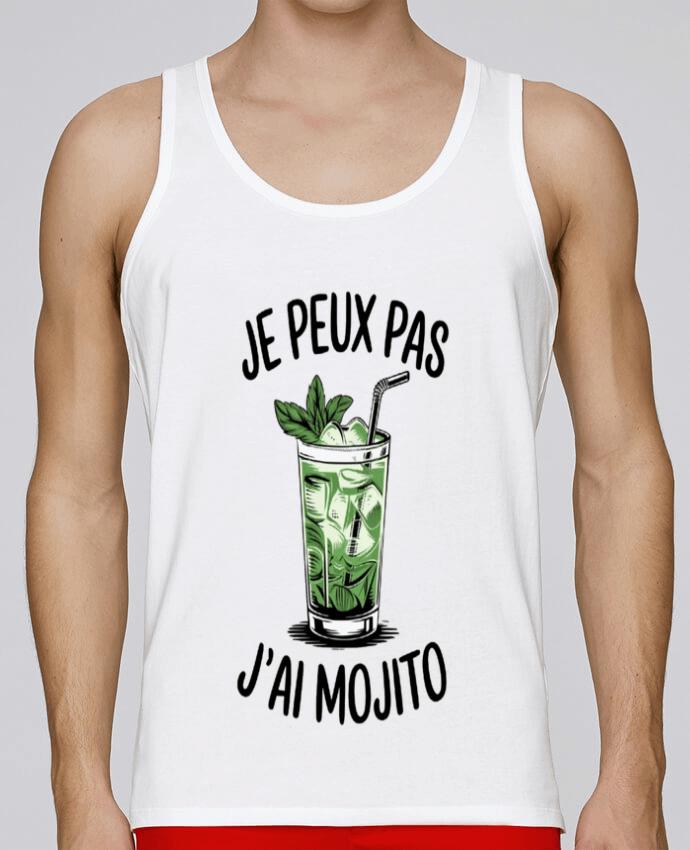 Débardeur homme je peux pas j'ai mojito par bwilfy 100% coton bio