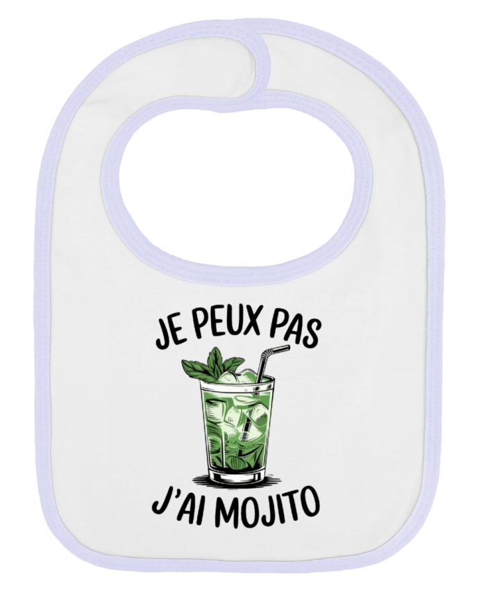 Bavoir bébé uni je peux pas j'ai mojito par bwilfy