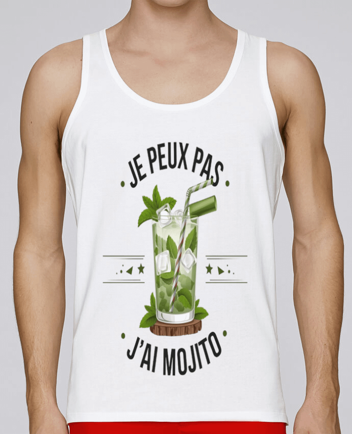 Débardeur homme je peux pas j'ai mojito par bwilfy 100% coton bio