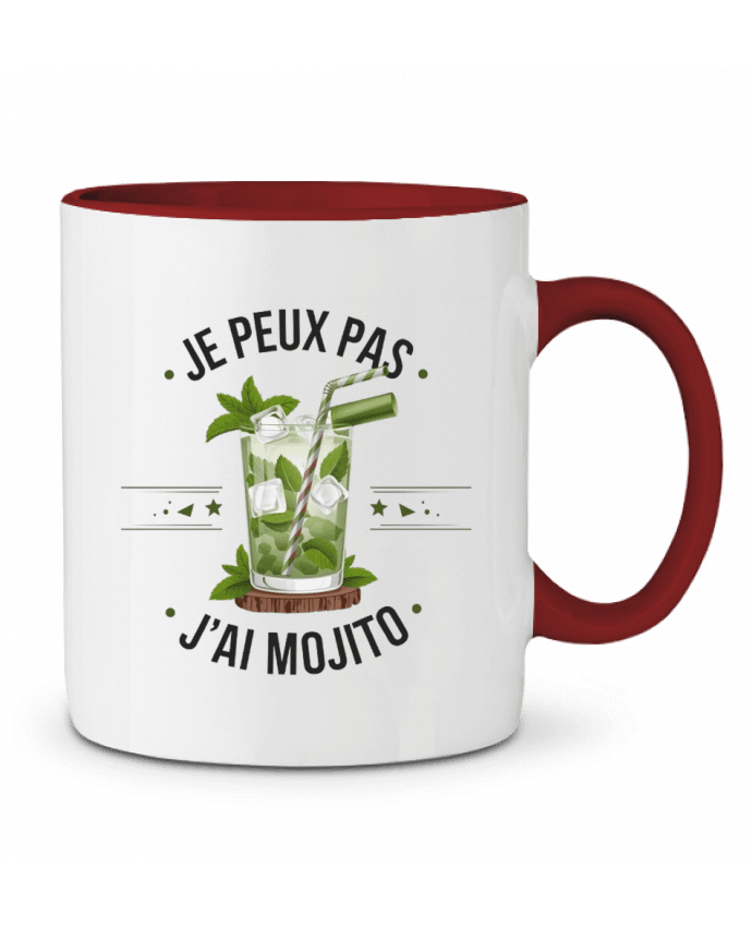 Mug bicolore je peux pas j'ai mojito bwilfy