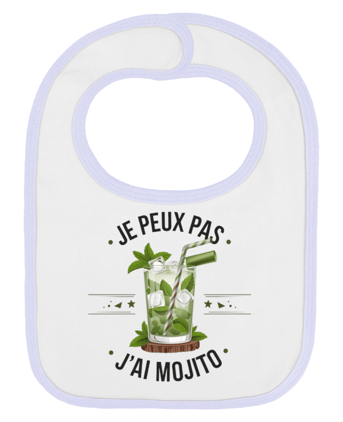 Bavoir bébé uni je peux pas j'ai mojito par bwilfy