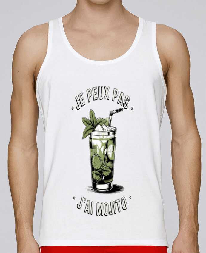 Débardeur homme je peux pas j'ai mojito par bwilfy 100% coton bio