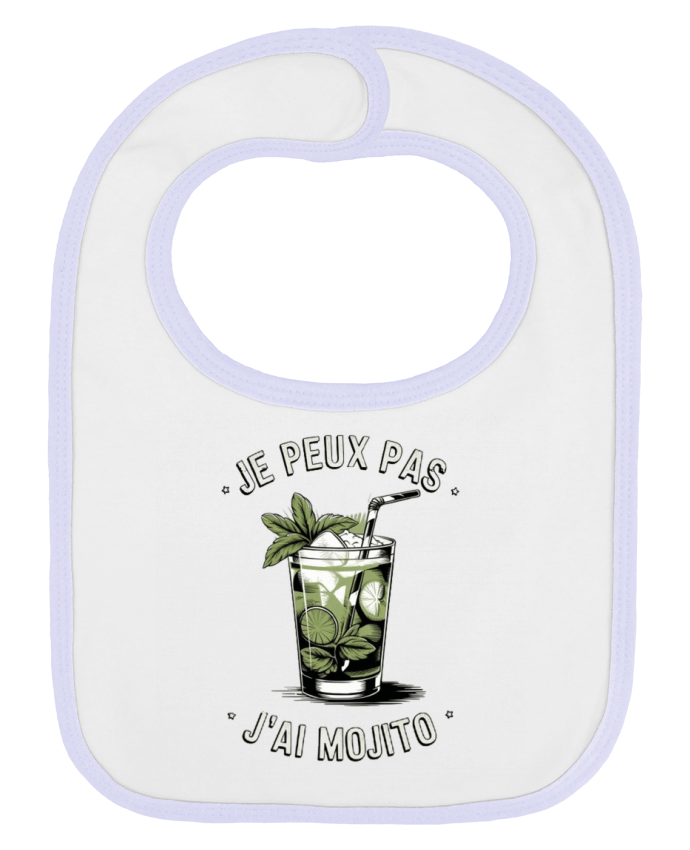 Bavoir bébé uni je peux pas j'ai mojito par bwilfy