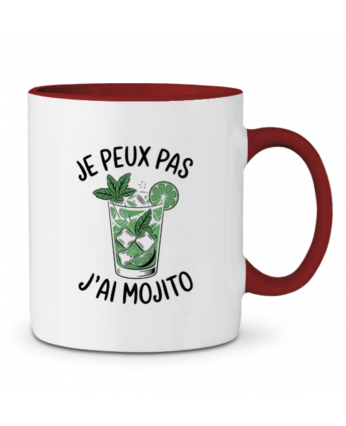 Mug bicolore je peux pas j'ai mojito bwilfy