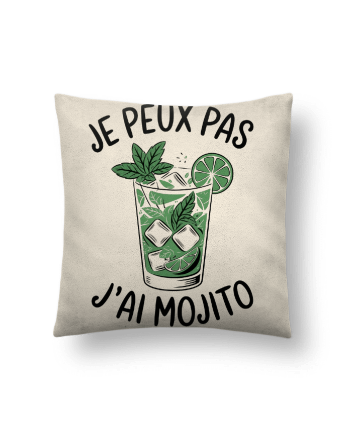 Coussin suédine je peux pas j'ai mojito par bwilfy
