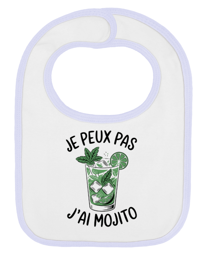 Bavoir bébé uni je peux pas j'ai mojito par bwilfy