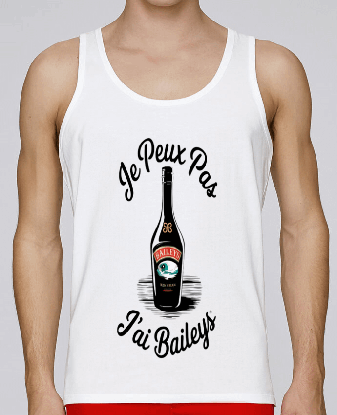 Débardeur homme je peux pas j'ai baileys par bwilfy 100% coton bio