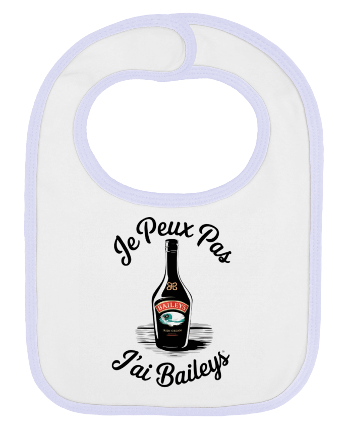 Bavoir bébé uni je peux pas j'ai baileys par bwilfy