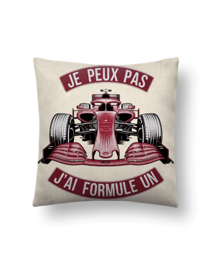 Coussin suédine je peux pas j'ai formule un par bwilfy