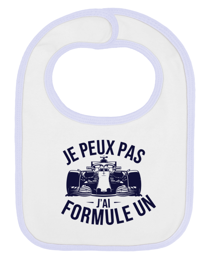 Bavoir bébé uni je peux pas j'ai formule 1 par bwilfy