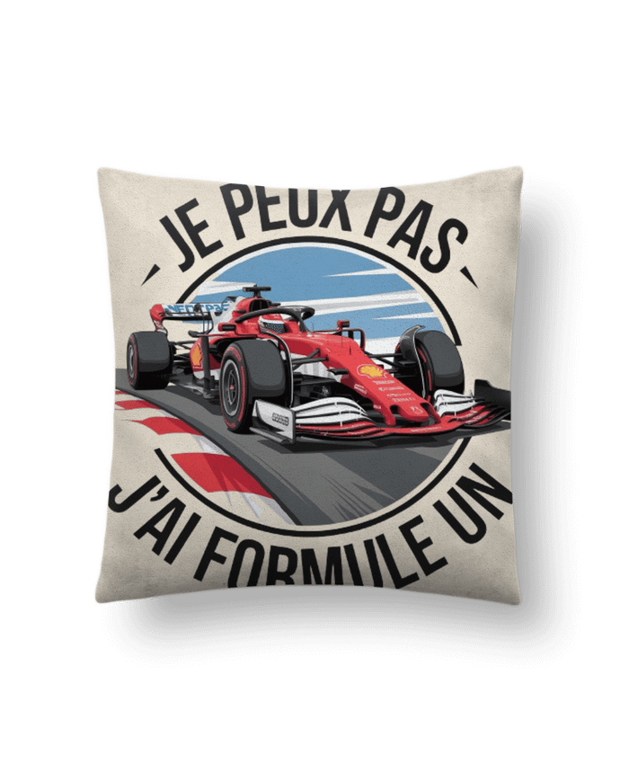 Coussin suédine je peux pas j'ai formule un par bwilfy