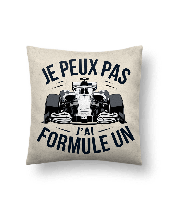 Coussin suédine je peux pas j'ai formule un par bwilfy