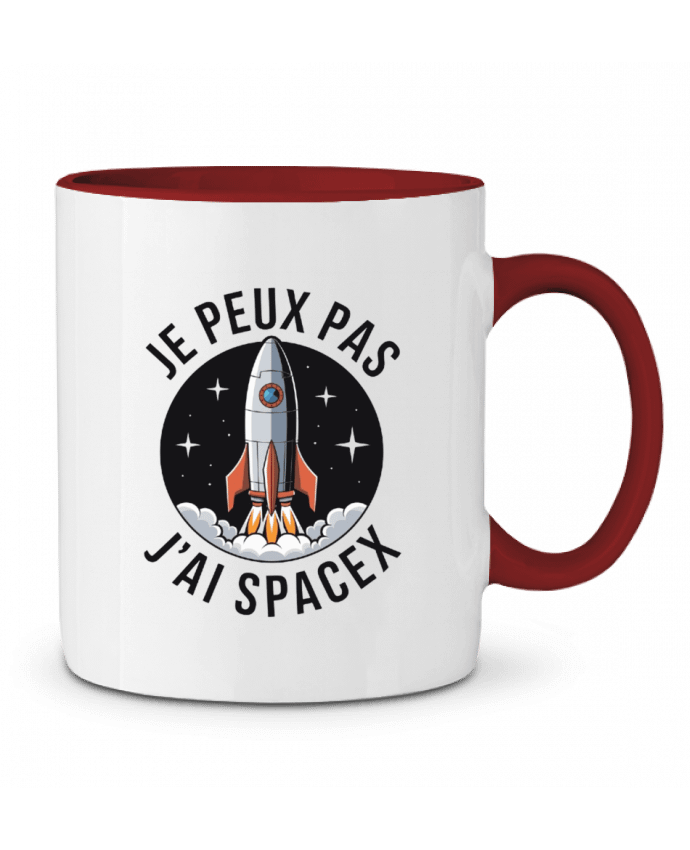 Mug bicolore je peux pas j'ai spaces bwilfy