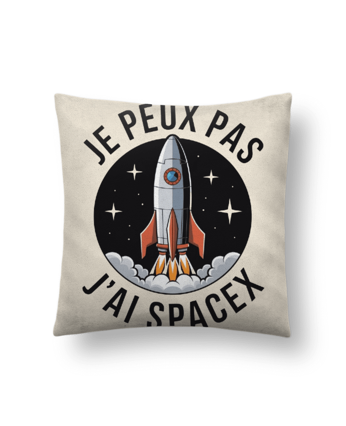 Coussin suédine je peux pas j'ai spaces par bwilfy