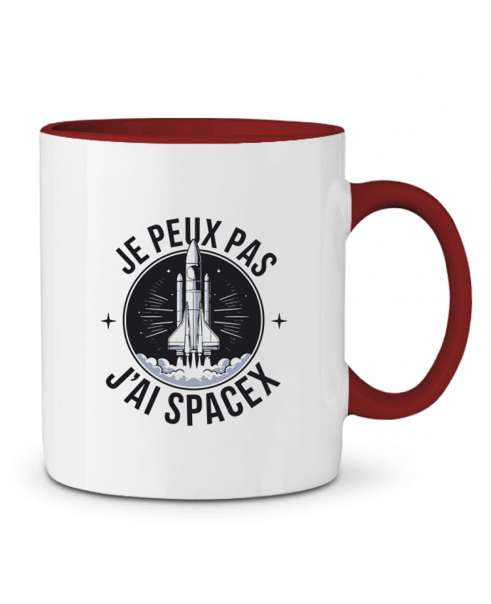 Mug bicolore je peux pas j'ai spaces bwilfy