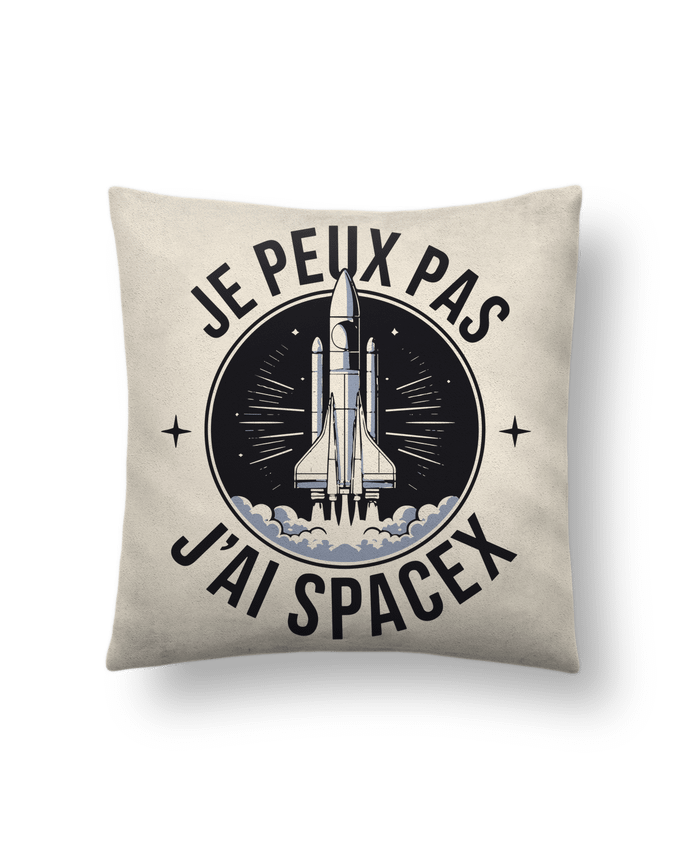 Coussin suédine je peux pas j'ai spaces par bwilfy