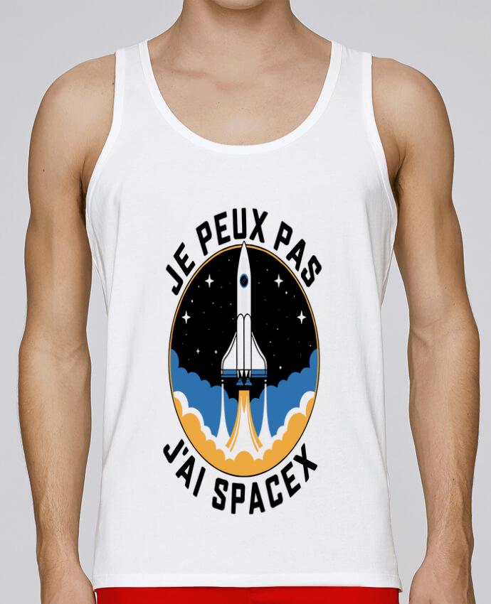 Débardeur homme je peux pas j'ai spacex par bwilfy 100% coton bio