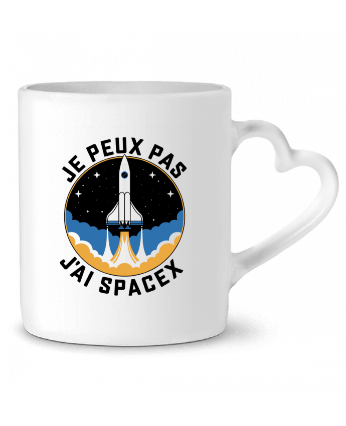 Mug coeur je peux pas j'ai spacex par bwilfy