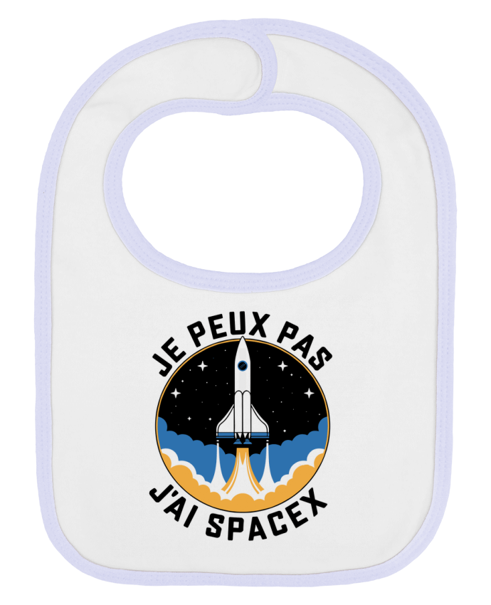 Bavoir bébé uni je peux pas j'ai spacex par bwilfy