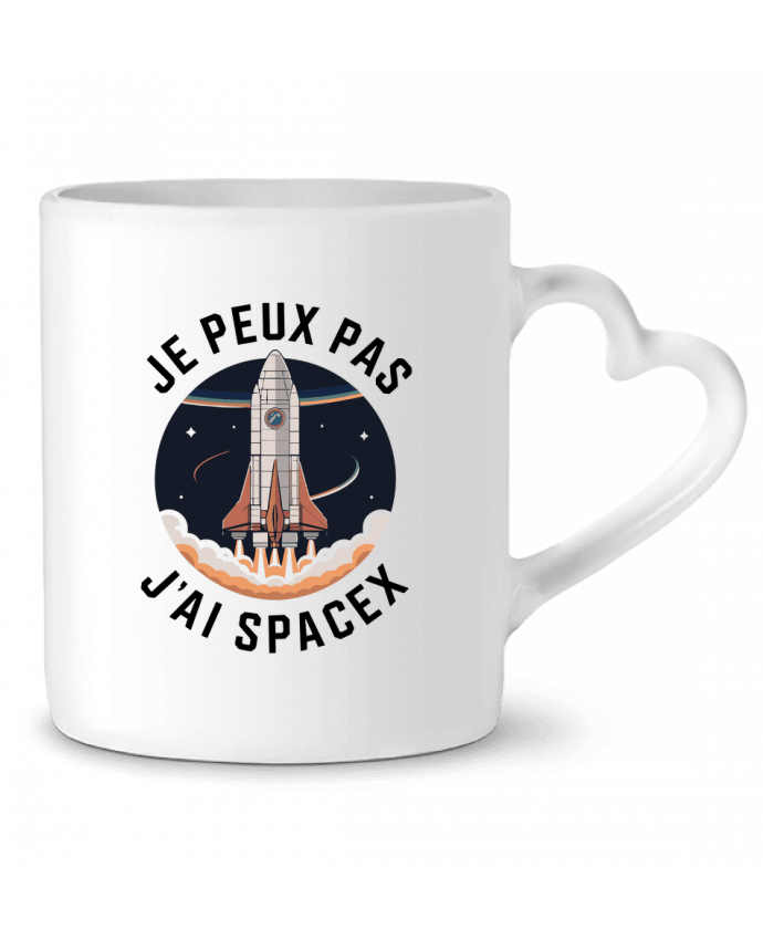 Mug coeur je peux pas j'ai spacex par bwilfy