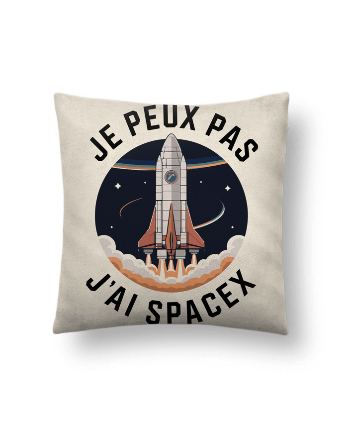 Coussin suédine je peux pas j'ai spacex par bwilfy