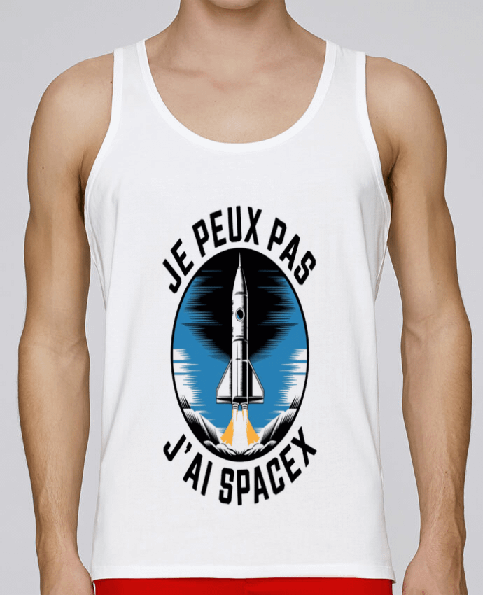 Débardeur homme je peux pas j'ai spacex par bwilfy 100% coton bio