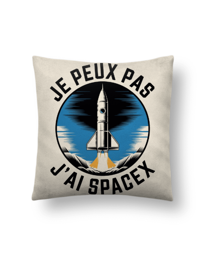 Coussin suédine je peux pas j'ai spacex par bwilfy