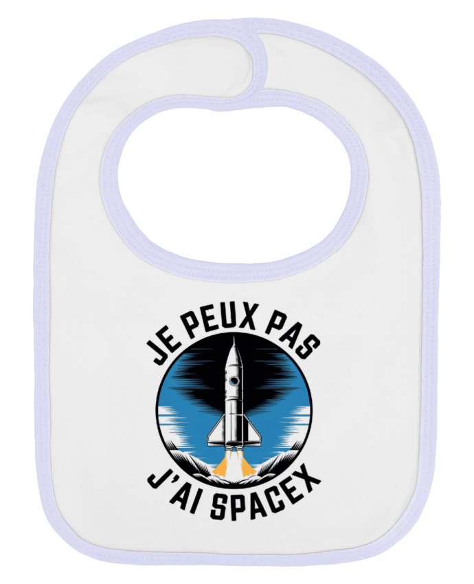Bavoir bébé uni je peux pas j'ai spacex par bwilfy