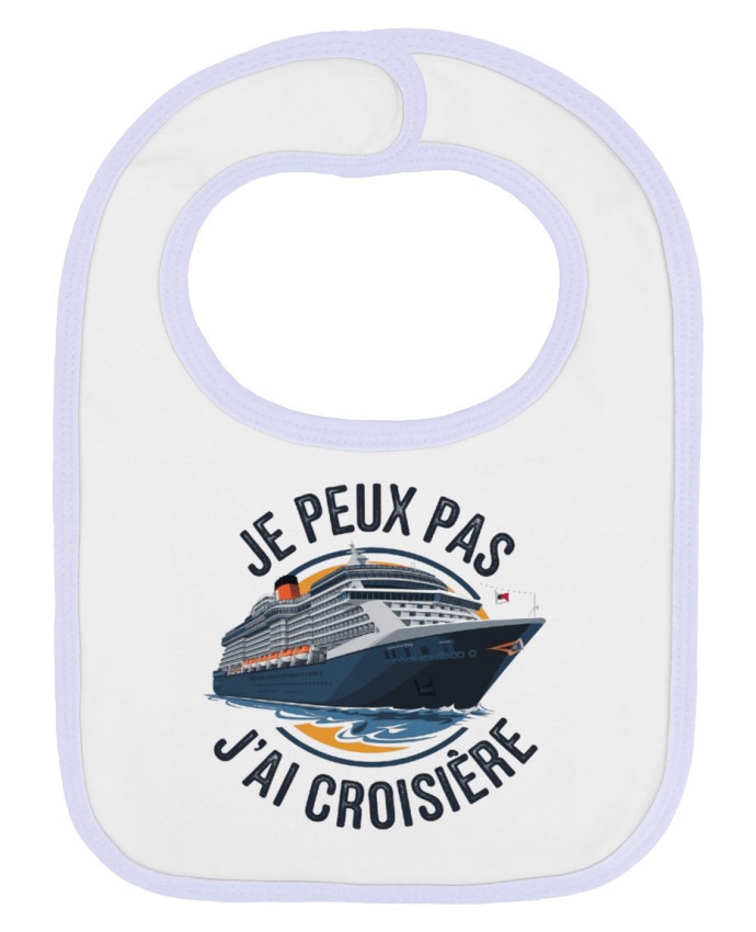 Bavoir bébé uni je peux pas j'ai croisière par bwilfy
