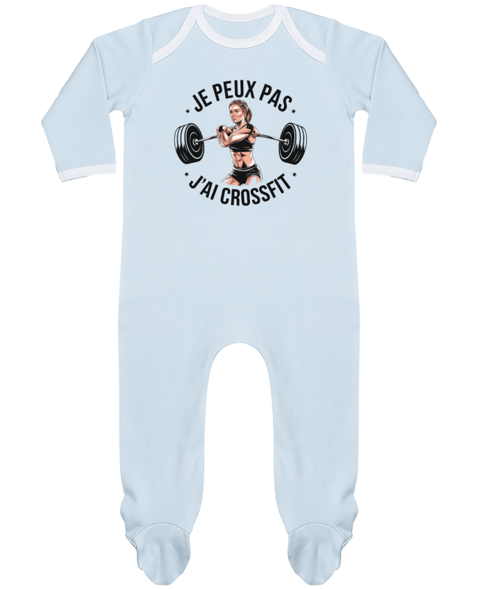 Body Pyjama Bébé je peux pas j'ai crossfit par bwilfy