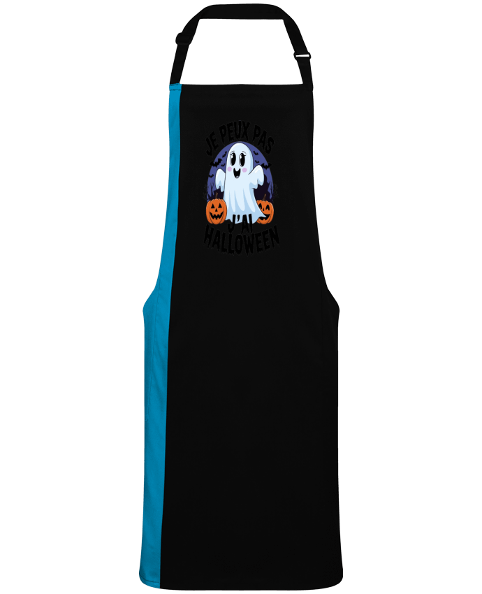 Tablier bicolore je peux pas j'ai halloween par  bwilfy