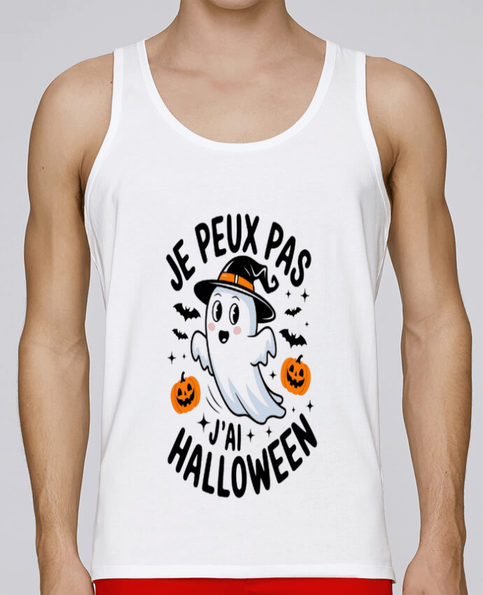 Débardeur homme je peux pas j'ai halloween par bwilfy 100% coton bio