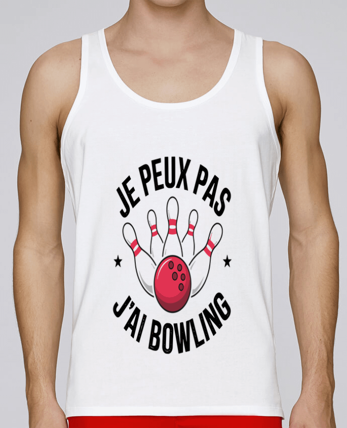 Débardeur homme je peux pas j'ai bowling par bwilfy 100% coton bio