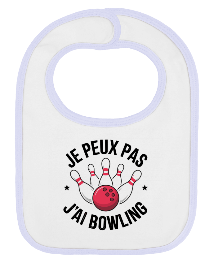 Bavoir bébé uni je peux pas j'ai bowling par bwilfy