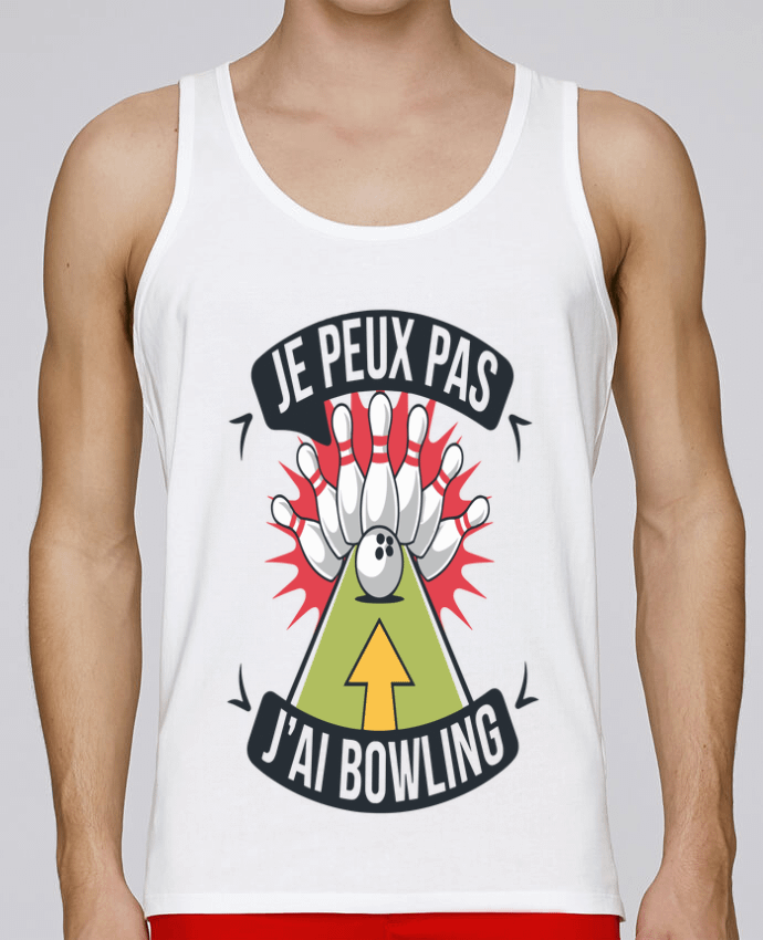 Débardeur homme je peux pas j'ai bowling par bwilfy 100% coton bio