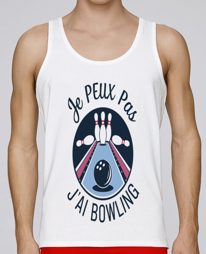 Débardeur homme je peux pas j'ai bowling par bwilfy 100% coton bio