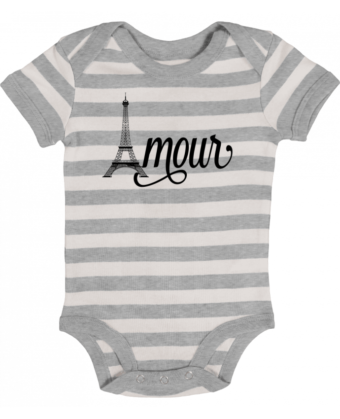Baby Body striped Amour Tour Eiffel - Paris - justsayin