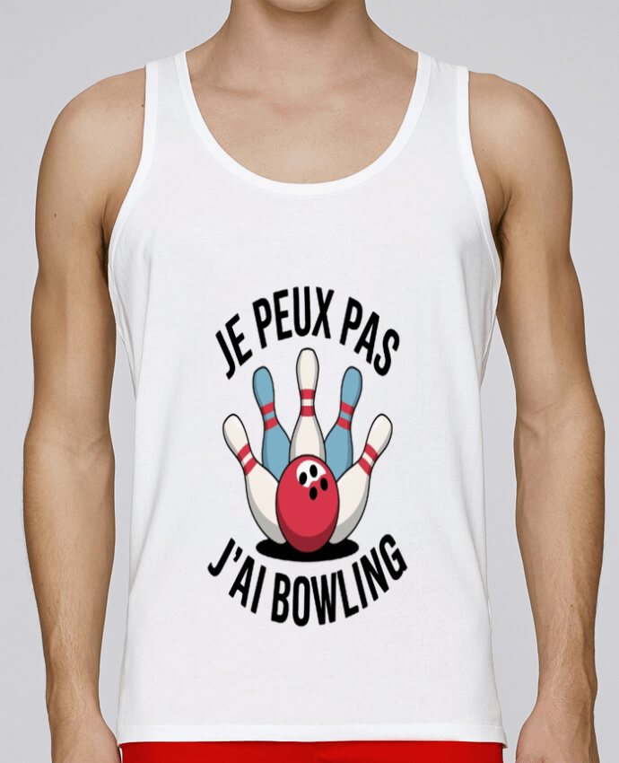 Débardeur homme je peux pas j'ai bowling par bwilfy 100% coton bio