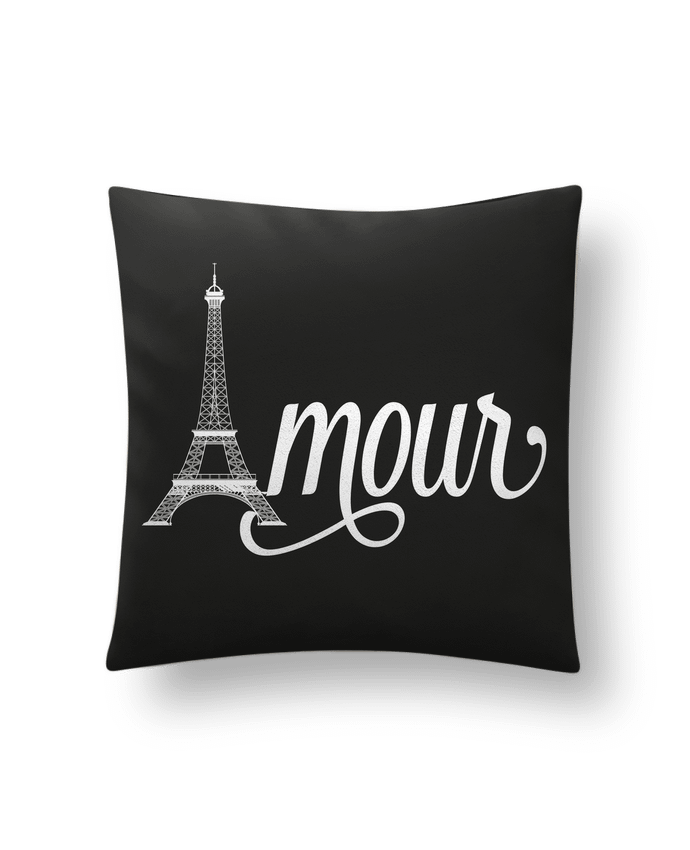 Cushion suede touch 45 x 45 cm Amour Tour Eiffel - Paris by justsayin